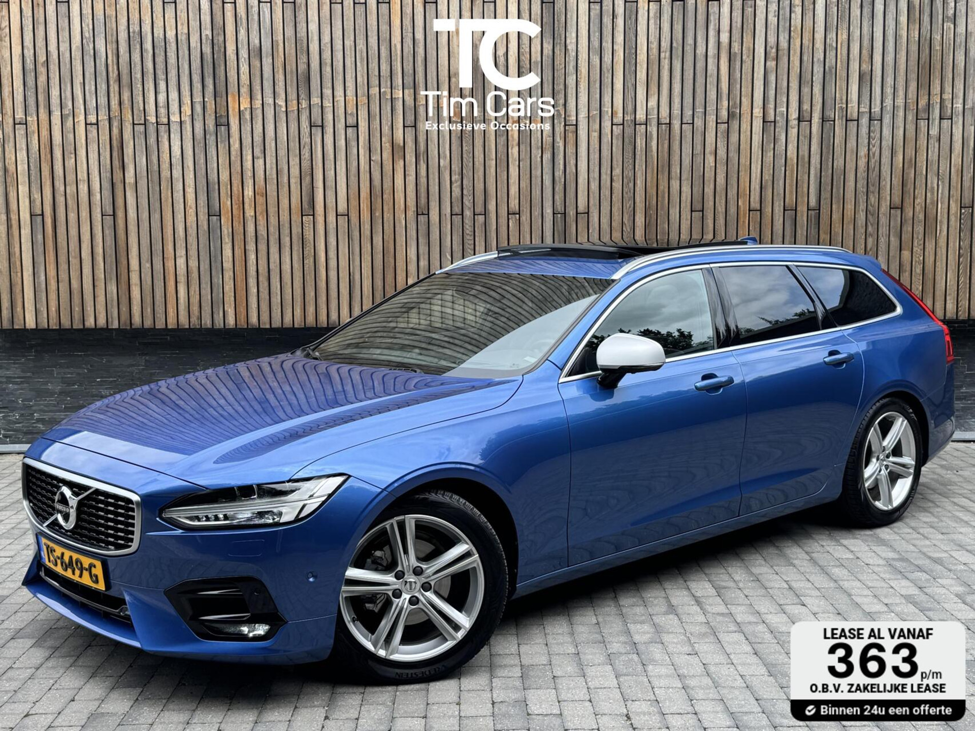 Volvo V90 2.0 D3 R-Design Automaat | Panoramadak | Leren bekleding | Camera met rondomzicht | Bowers&Wilkins | Adaptieve cruise control | Head-up Display | Apple CarPlay | LED | Parkeersensoren voor en achter 45638229-0.jpg | Timcars.nl