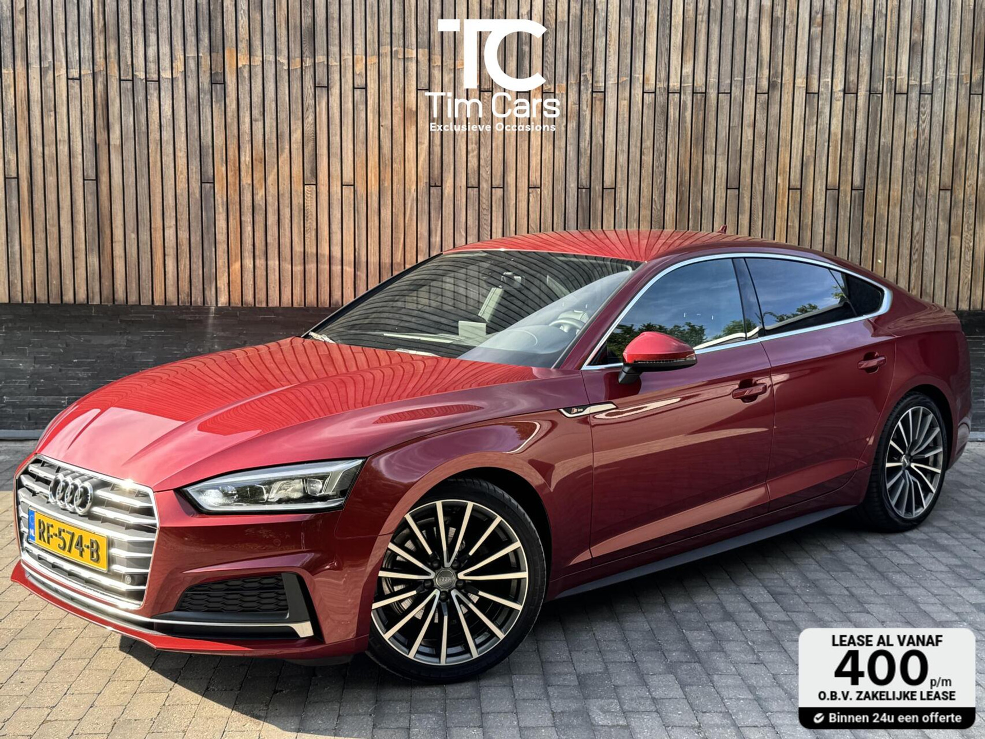 Audi A5 Sportback 1.4 TFSI S-line Automaat | Navigatiesysteem | Climate control | Cruise control | LED verlichting | Sportonderstel | Buitenspiegels elektrisch inklapbaar | 19 inch lichtmetalen velgen | Parkeersensoren voor en achter 45947259-0.jpg | Timcars.nl