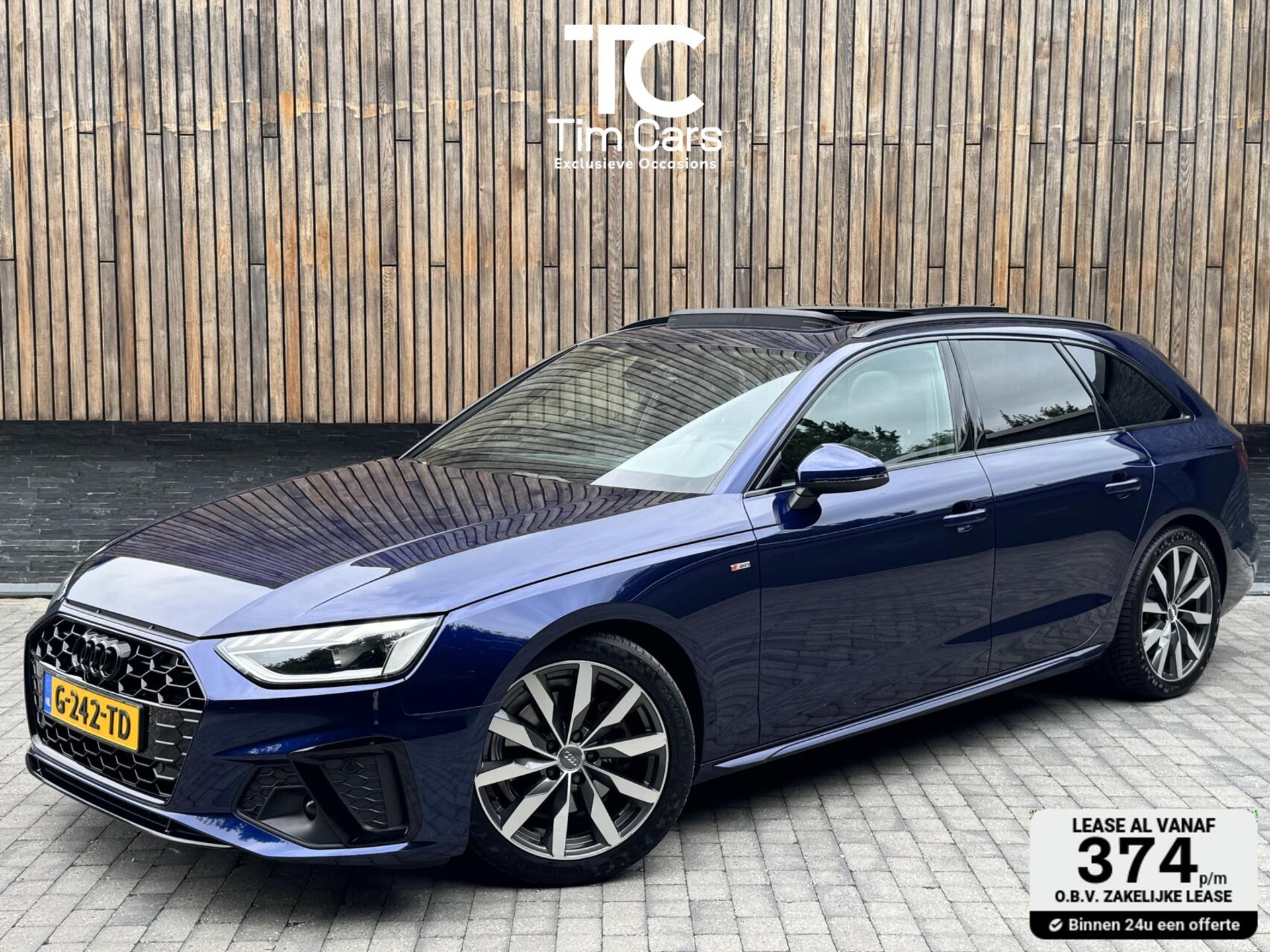 Audi A4 Avant 35 TFSI S-line Automaat | Panoramadak | Adaptieve cruise control | Grootlicht assistentie| Afgevlakt stuurwiel | Climate control | Getint glas | Zwart optiek | Parkeersensoren voor en achter 46807386-0.jpg | Timcars.nl