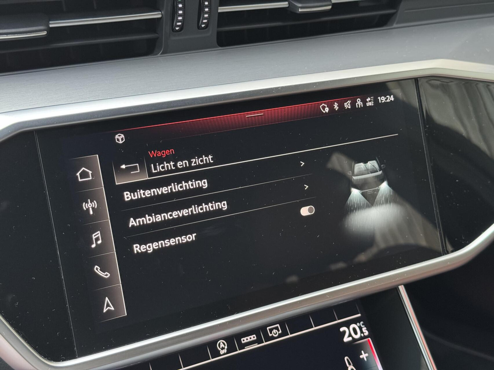 Audi A6 Avant 40 TFSI S edition Automaat | Cognac leren bekleding | LED Matrix verlichting | Stoelverwarming | Sfeerverlichting | Zonneschermen zijruiten achter | Digitale cockpit | Achteruitrijcamera | Parkeersensoren voor en achter 47519735-34.jpg | Timcars.nl