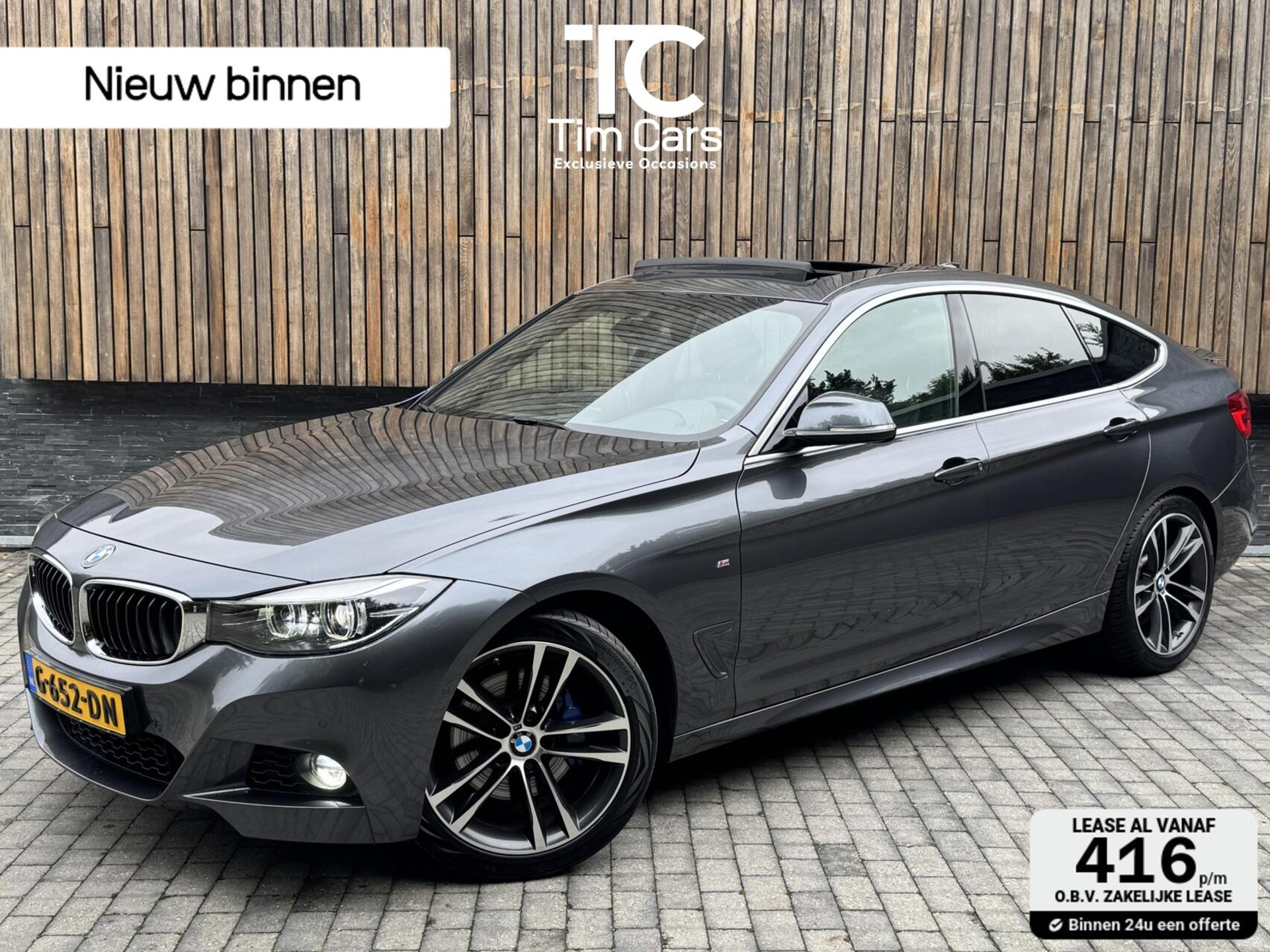 BMW 3 Serie Gran Turismo 320i M-sport Automaat | Panoramadak | Lederen bekleding | Stoelverwarming | Getint glas | Dodehoek detectie | Climate & cruise control | Achteruitrijcamera | Parkeersensoren voor en achter 47743341-0.jpg | Timcars.nl