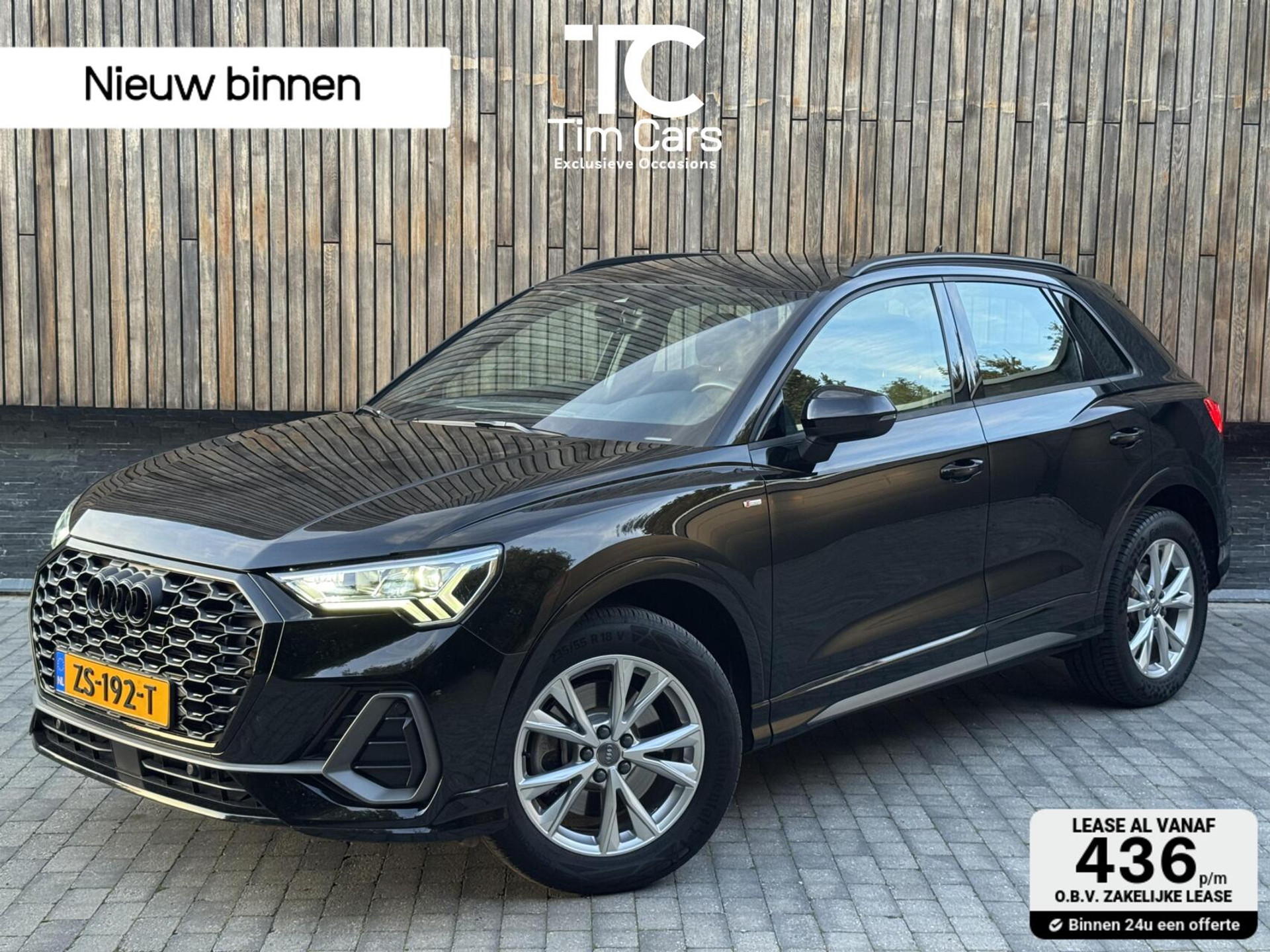 Audi Q3 40 TFSI quattro S Line Automaat | Leren bekleding | Stoelverwarming | Climate control | Cruise control | Lane assist & dode hoek detectie | Trekhaak elektrisch uitklapbaar | Parkeersensoren achter 47899966-0.jpg | Timcars.nl