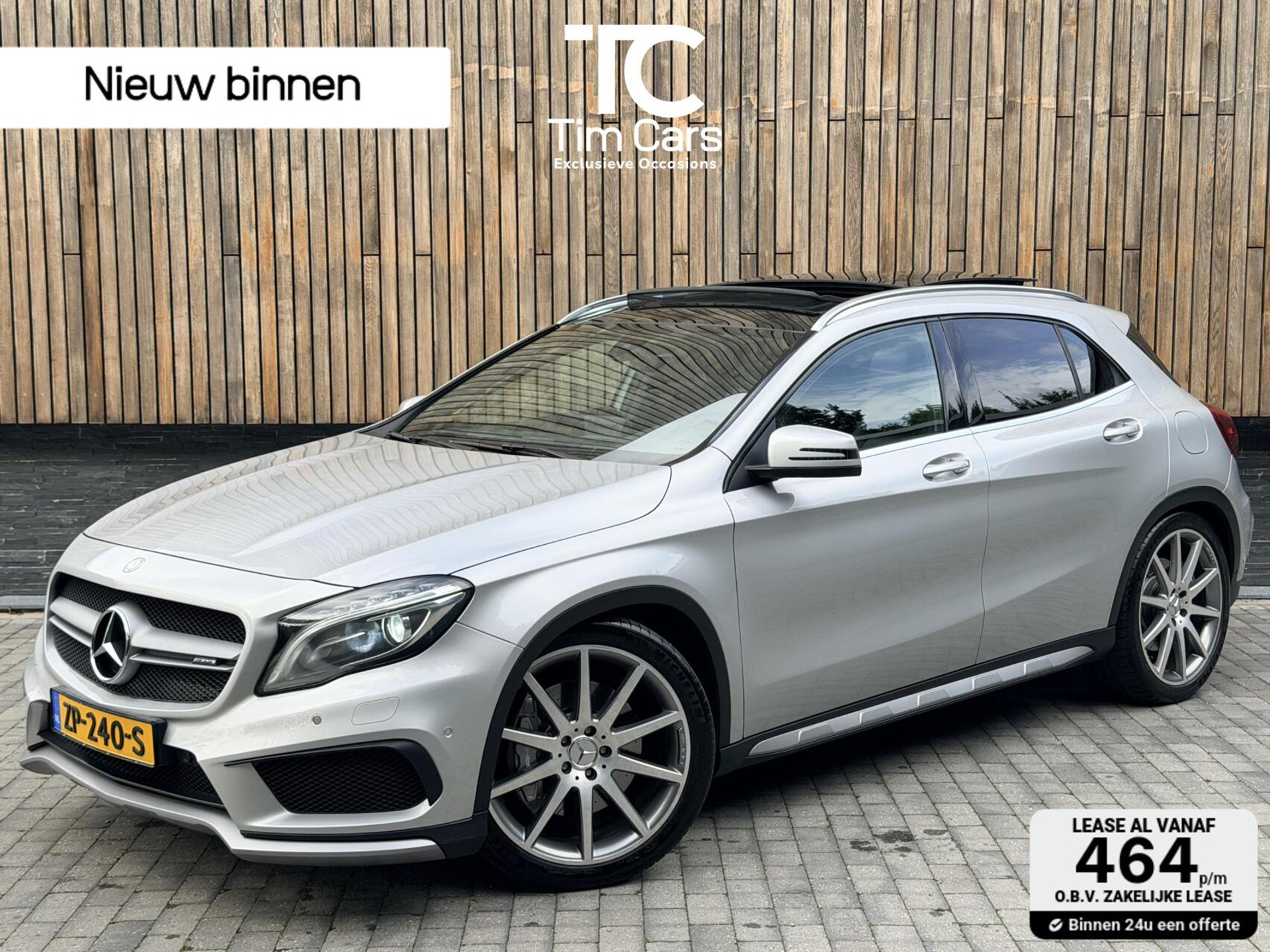 Mercedes-Benz GLA AMG 45 4MATIC Automaat | Panoramadak | Bi-Xenon verlichting | Lederen bekleding | Stoelverwarming | Climate & Cruise control | 20 inch lichtmetalen velgen | Parkeersensoren voor en achter | Achteruitrijcamera 48160670-0.jpg | Timcars.nl