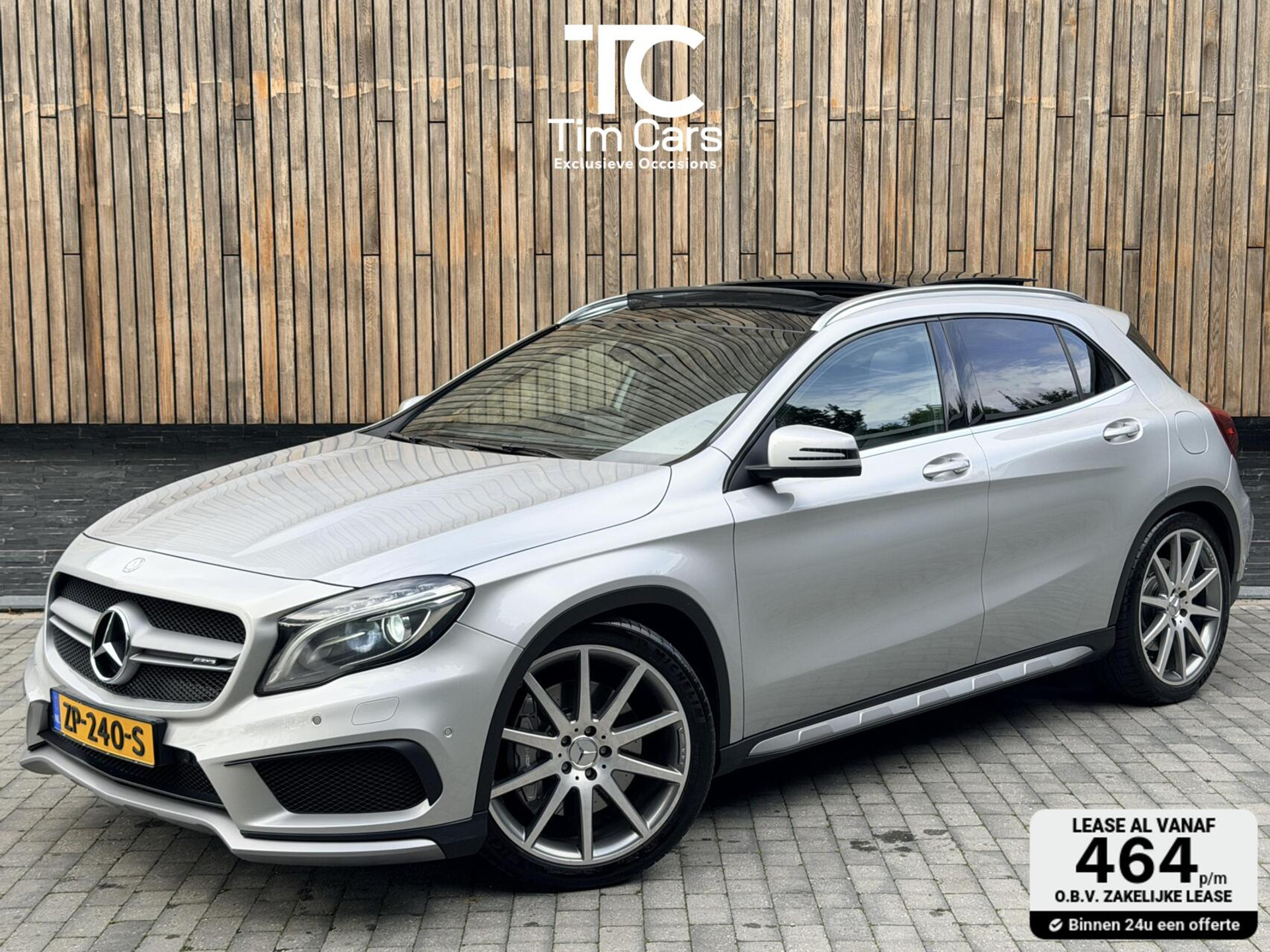 Mercedes-Benz GLA AMG 45 4MATIC Automaat | Panoramadak | Bi-Xenon verlichting | Lederen bekleding | Stoelverwarming | Climate & Cruise control | 20 inch lichtmetalen velgen | Parkeersensoren voor en achter | Achteruitrijcamera 48160670-0.jpg | Timcars.nl