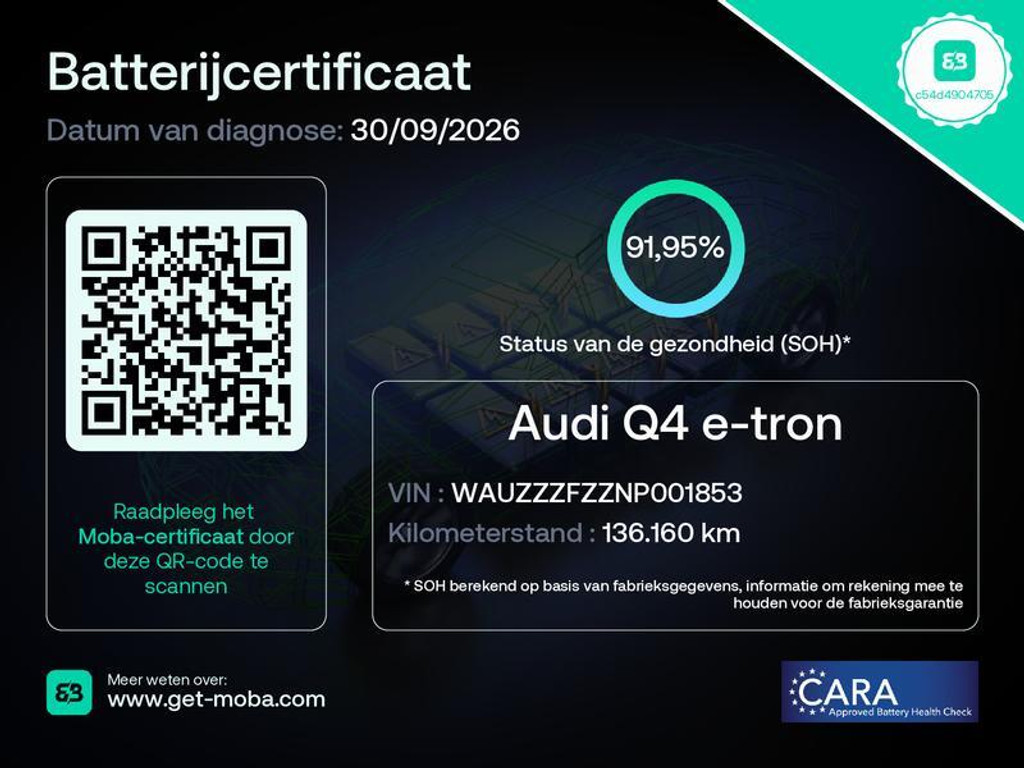 Audi Q4 e-tron 40 Launch edition Advanced 77 kWh SoH 91,95% Warmtepomp | Achteruitrijcamera | Adaptieve cruise control | Apple CarPlay/Android Auto | Climate control | Matrix LED | Navigatiesysteem | Voorstoelen verwarmd | Parkeersensoren 57062844-3.jpg | Timcars.nl