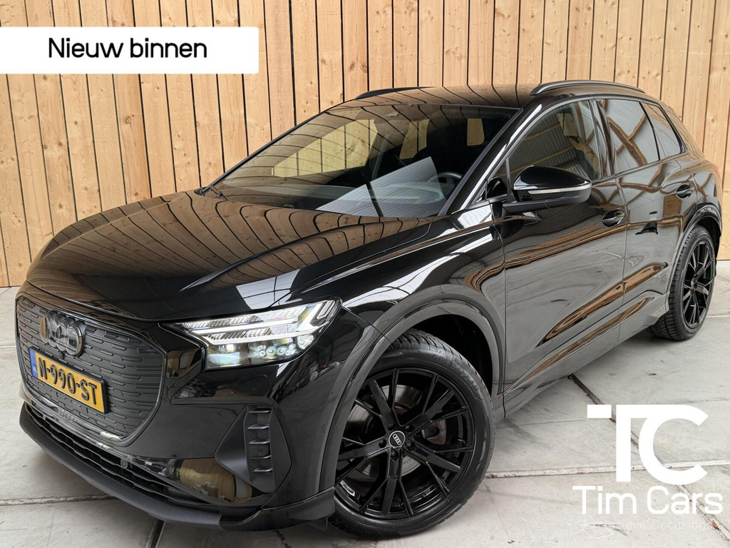 Audi Q4 e-tron 40 Launch edition Advanced Plus 77 kWh SoH 96,49% Achteruitrijcamera | Apple CarPlay/Android Auto | Adaptieve cruise control | Climate control | Getint glas | Leren bekleding | SONOS audio | Trekhaak uitklapbaar | Zwart optiek 57631679-0.jpg | Timcars.nl